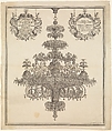 Rock Crystal Chandelier from the so-called 'White Peller's House' [weiße Pellershaus] in Nuremberg, Johann Georg Puschner  German, Etching and engraving