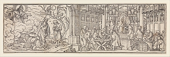 The Selling of Indulgences, Designed by Hans Holbein the Younger (German, Augsburg 1497/98–1543 London), Woodcut