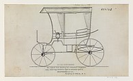 Design for Prairie Schooner: Station Wagon, No. 24162, Brewster & Co.  American, Pen and black ink with graphite