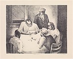 Stud Poker, Charles Henry Alston  American, Lithograph
