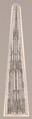 Elevation of a Gothic Pinnacle with a Hexagonal Plan, Wenzel von Olmutz (German, Moravian, active ca. 1481–1500), Engraving