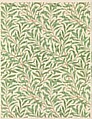 Willow Bough, William Morris  British, Block-printed in distemper colors