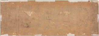 Paradise, Federico Zuccaro (Zuccari) (Italian, Sant&#39;Angelo in Vado 1540/42–1609 Ancona), Pen and brown ink, brush and brown wash, watercolor, gouache, highlighted with white gouache, left and central sections squared in red chalk, on three sheets of brown paper, joined vertically.  A piece of brown paper with figures of Christ, the Virgin, and St. John the Baptist, measuring 14.0 x 24.0 cm., has been affixed at the center of the drawing.