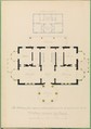 House for Henry Whitney, New Haven, Connecticut (revised plan), Alexander Jackson Davis  American, Pen and ink, watercolor, graphite