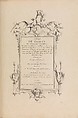 Livre de Tables de Diverses Formes (Title Page), Jean Bernard Toro French, Etching