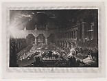 Belshazzar's Feast (First Plate), John Martin  British, Mezzotint with etching; proof