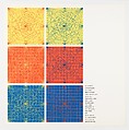 Lines In Color on Color From Corners Sides and Centers to Specific Points on a Grid, Cover Sheet, Sol LeWitt  American, Screenprint