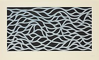 Loopy Doopy, White on Black, Sol LeWitt  American, Oil-based woodcut on Japanese paper