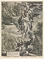 Apotheosis of the Arts, Jan Muller  Netherlandish, Engraving from two plates on two sheets of paper