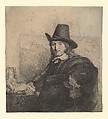 Jan Asselijn, Painter (Krabbetje), Rembrandt (Rembrandt van Rijn)  Dutch, Etching, drypoint, and burin (some plate tone); first of seven states