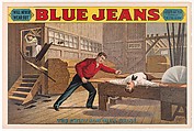 Saw Mill Scene, from Blue Jeans, Anonymous, American, 19th century, Commerical lithograph