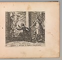 Mercury Turning Aglauros to Stone (Aglauros a Mercurio in lapidem transformatur), plate 20 from "The Metamorphoses of Ovid" (Metamorphosean Sive Transformationum), Antonio Tempesta  Italian, Etching