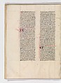De architectura, Marcus Pollio Vitruvius (Roman, active late 1st century BCE), Manuscript; brownish black ink and red and blue pigments on vellum