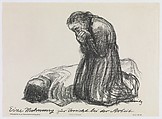 A Warning To Be Careful While Working (Eine Mahnung zur Vorsicht bei der Arbeit), Käthe Kollwitz  German, Photolithograph