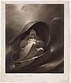 A Witch Sailing to Aleppo in a Sieve, Charles Turner  British, Mezzotint