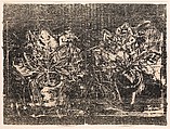 Jerusalem Plant #3, Jim Dine  American, Woodcut diptych printed on two sheets from one block of exterior housing plywood