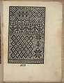 Esemplario di Lauori..., Giovanni Andrea Vavassore (Italian, active Venice 1530–1573)  , Venice, Woodcut