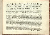 Corona delle Nobili et Virtuose Donne: Libro I-IV, Cesare Vecellio (Italian, Pieve di Cadore 1521–1601 Venice), Woodcut