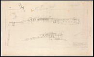 Francis W. Little House: East and South Elevations - Scheme 1 with alternate Scheme 2 details, Frank Lloyd Wright (American, Richland Center, Wisconsin 1867–1959 Phoenix, Arizona) and Studio, Graphite