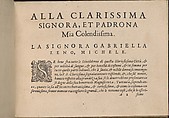 Prima Parte de' Fiori, e Disegni di varie sorti di Ricami Moderni, Giovanni Battista Ciotti (Italian, born Siena, ca. 1560), Woodcut