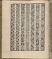 Giardineto novo di punti tagliati et gropposi per exercitio & ornamento delle donne (Venice 1554), Matteo Pagano (Italian, 1515–1588), Woodcut