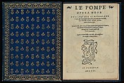 Le Pompe: Opera Nova, Giovanni Battista &amp; Marchio Sessa  , Venice, Woodcut