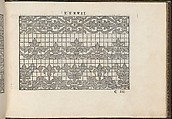 La Vera Perfettione del Disegno di varie sorti di recami, Giovanni Ostaus (Italian, active Venice ca. 1554–91)  , Venice, Woodcut
