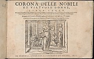 Corona delle Nobile et Virtuose Donne, Libro Terzo, Cesare Vecellio (Italian, Pieve di Cadore 1521–1601 Venice)  , Venice, Woodcut