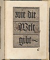 Ein ney Furmbüchlein, Johann Schönsperger the Younger (German, active 1510–30), Woodcut