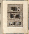 Ein ney Furmbüchlein, Johann Schönsperger the Younger (German, active 1510–30), Woodcut