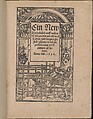 Ein new Modelbuch..., Johann Schönsperger the Younger (German, active 1510–30), Woodcut