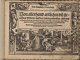 New Künstlichs Modelbuch, Bernhard Jobin (Swiss, Porrentruy (Jura) before 1545–1593/1597 Strasbourg), Woodcut