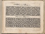 Schön Neues Modelbuch, Johann Sibmacher (German, active 1590–1611), Etching