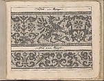 Schön Neues Modelbuch, Johann Sibmacher (German, active 1590–1611), Etching