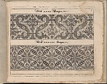 Schön Neues Modelbuch, Johann Sibmacher (German, active 1590–1611), Etching