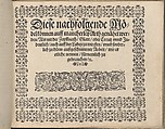 Newes Modelbuch in Kupffer, Johann Sibmacher (German, active 1590–1611), Etching