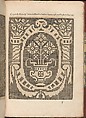 Les Secondes Oeuvres, et Subtiles Inventions De Lingerie du Seigneur Federic de Vinciolo Venitien, Federico de Vinciolo (Italian, active Paris, ca. 1587–99), Woodcut