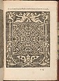 Les Secondes Oeuvres, et Subtiles Inventions De Lingerie du Seigneur Federic de Vinciolo Venitien, Federico de Vinciolo (Italian, active Paris, ca. 1587–99), Woodcut