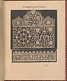 Les Singuliers et Nouveaux Portraicts..., Federico de Vinciolo (Italian, active Paris, ca. 1587–99), Woodcut