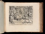 The King Cancelling his Servant's Debt, from the Parable of the Unmerciful Servant, bound in "Thesaurus Sacrarum historiarum Veteris et Novi Testamenti", Anonymous, Netherlandish, 16th century  Netherlandish, Engraving