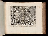The Imprisoned Servant, from The Parable of the Unmerciful Servant, bound in "Thesaurus Sacrarum historiarum Veteris et Novi Testamenti", Anonymous, Netherlandish, 16th century  Netherlandish, Engraving