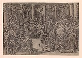 Banquet of Scipio, Antonio Fantuzzi  Italian, Etching