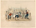 Cuffee Dancing for Eels – Catharine Market (Life in New York), Thomas B. Worth American, Hand-colored lithograph