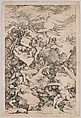 The Fall of the Giants, Salvator Rosa Italian, Etching with drypoint