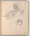 Album of Forty-five Figure Studies, Edgar Degas (French, Paris 1834–1917 Paris), Black chalk on thin, eggshell paper