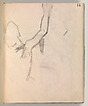 Album of Forty-five Figure Studies, Edgar Degas (French, Paris 1834–1917 Paris), Black chalk on thin, eggshell paper
