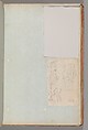 Page from a Scrapbook containing Drawings and Several Prints of Architecture, Interiors, Furniture and Other Objects, Workshop of Charles Percier (French, Paris 1764–1838 Paris), Pen and black and gray ink, graphite, black chalk