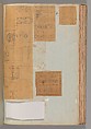 Page from a Scrapbook containing Drawings and Several Prints of Architecture, Interiors, Furniture and Other Objects, Workshop of Charles Percier (French, Paris 1764–1838 Paris), Pen and black and gray ink, graphite, black chalk