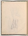 Album of Forty-five Figure Studies, Edgar Degas (French, Paris 1834–1917 Paris), Black chalk on thin, eggshell paper