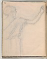 Album of Forty-five Figure Studies, Edgar Degas (French, Paris 1834–1917 Paris), Black chalk on thin, eggshell paper